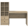 Escritorio con Almacenamiento Roble Sonoma Madera | Foro24.es | Tu tienda online para hogar, jardín y más Foro24.es