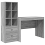 Escritorio con Almacenamiento Gris Sonoma Madera de Ingeniería | Foro24.es | Tu tienda online para hogar, jardín y más Foro24.es