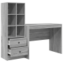 Escritorio con Almacenamiento Gris Sonoma Madera de Ingeniería | Foro24.es | Tu tienda online para hogar, jardín y más Foro24.es