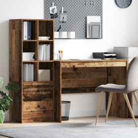 Escritorio con Almacenamiento Madera Vieja Madera Elaborada by , Sideboards - Ref: Foro24-3337375, Price: 156,51 €, Discount: %