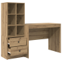 Escritorio con Almacenamiento Roble Artesanal Madera Elaborada | Foro24.es | Tu tienda online para hogar, jardín y más Foro24.es