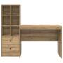 Escritorio con Almacenamiento Roble Artesanal Madera Elaborada | Foro24.es | Tu tienda online para hogar, jardín y más Foro24.es