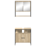 Conjunto de Gabinete de Baño de 2 Piezas en Madera Sonoma de , Tocadores de baño - Ref: Foro24-3345129, Precio: 110,99 €, Des...