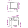 Conjunto de Gabinete de Baño de 2 Piezas en Madera Sonoma de , Tocadores de baño - Ref: Foro24-3345129, Precio: 110,99 €, Des...