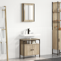 Juego de Gabinetes de Baño de 2 Piezas de Madera de Roble Claro | Foro24.es | Tu tienda online para hogar, jardín y más Foro24.es