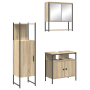 Conjunto de Muebles de Baño de 3 piezas en Roble Claro de Madera de Calidad | Foro24.es | Tu tienda online para hogar, jardín y más Foro24.es