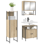 Conjunto de Muebles de Baño de 3 piezas en Roble Claro de Madera de Calidad | Foro24.es | Tu tienda online para hogar, jardín y más Foro24.es