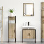 Set de Muebles de Baño de 3 Piezas Roble Sonoma Madera Elaborada de , Tocadores de baño - Ref: Foro24-3345145, Precio: 135,87 €