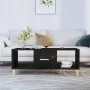 Black plywood coffee table 102x50x40 cm by vidaXL, Coffee table - Ref: Foro24-812691, Price: 52,09 €, Discount: %