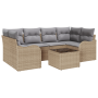 Juego de Sofá de Jardín de 7 piezas con Cojines - Ratán Poliéster Beige von , Outdoor-Sofas - Ref: Foro24-3345600, Preis: 450...