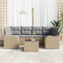 Juego de Sofá de Jardín de 7 piezas con Cojines - Ratán Poliéster Beige von , Outdoor-Sofas - Ref: Foro24-3345600, Preis: 450...