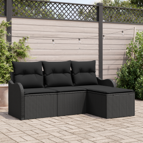 Conjunto de Sofás de Jardín de 4 Piezas con