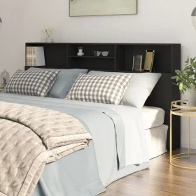 Mueble cabecero negro 200x19x103,5 cm de vidaXL, Cabeceros y pies de cama - Ref: Foro24-811890, Precio: 76,11 €, Descuento: %