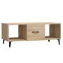 Mesa de centro madera contrachapada roble sonoma 102x50x40 cm de vidaXL, Mesas de centro - Ref: Foro24-812702, Precio: 65,98 €