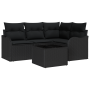 Conjunto de Sofá de Jardín de 5 Piezas con Cojines Beige Ratán Poliéster by , Outdoor sofas - Ref: Foro24-3345693, Price: 350...