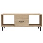 Mesa de centro madera contrachapada roble sonoma 102x50x40 cm de vidaXL, Mesas de centro - Ref: Foro24-812702, Precio: 65,98 €