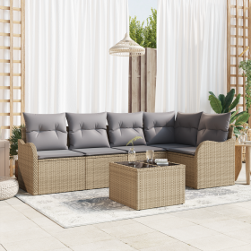 Comprar Juego de Sofás de Jardín de 6 Piezas con