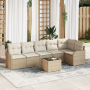 Conjunto de Sofá de Jardín de 7 Piezas con Cojines Ratán Poliéster Marrón von , Outdoor-Sofas - Ref: Foro24-3345731, Preis: 4...