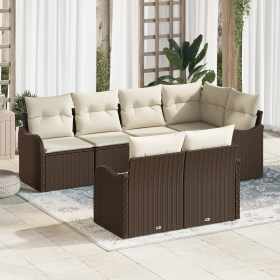 Comprar Conjunto de Sofá de Jardín de 7 Piezas