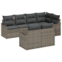 Conjunto de Sofá de Jardín Modular de 7 Piezas con Cojines Gris Ratán Polimérico | Foro24.es | Tu tienda online para hogar, jardín y más Foro24.es