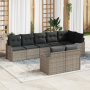 Conjunto de 8 piezas de sofá de jardín con cojines gris ratán sintético | Foro24.es | Tu tienda online para hogar, jardín y más Foro24.es