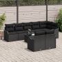 Conjunto de Sofá de Jardín Modular de 9 Piezas con Cojines Beiges de Ratán Sintético von , Outdoor-Sofas - Ref: Foro24-334576...