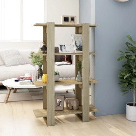 Sonoma eichenfarbenes Regal/Teiler 80x30x123,5 cm von vidaXL, Bücherregale und Regale - Ref: Foro24-811577, Preis: 55,87 €, R...