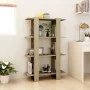 Shelf/divider space in Sonoma oak color, 80x30x123.5 cm by vidaXL, Bookcases and shelves - Ref: Foro24-811577, Price: 55,18 €...