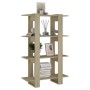 Sonoma eichenfarbenes Regal/Teiler 80x30x123,5 cm von vidaXL, Bücherregale und Regale - Ref: Foro24-811577, Preis: 55,87 €, R...