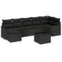 Conjunto de Sofá de Jardín de 8 Piezas con Cojines Beige de Poliratán by , Outdoor sofas - Ref: Foro24-3345803, Price: 499,75...