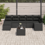 Conjunto de Sofá de Jardín de 8 Piezas con Cojines Beige de Poliratán by , Outdoor sofas - Ref: Foro24-3345803, Price: 499,75...
