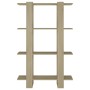 Sonoma eichenfarbenes Regal/Teiler 80x30x123,5 cm von vidaXL, Bücherregale und Regale - Ref: Foro24-811577, Preis: 55,87 €, R...