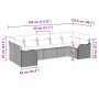 Juego de Sofás de Jardín de 7 Piezas con Cojines Beige de Rattan Resistente von , Outdoor-Sofas - Ref: Foro24-3345850, Preis:...
