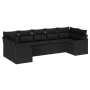 Juego de Sofás de Jardín de 7 Piezas con Cojines Ratán Poliéster Negro by , Outdoor sofas - Ref: Foro24-3345853, Price: 495,4...