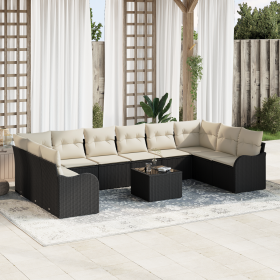 Conjunto de Sofá de Jardín de 10 Piezas con