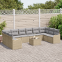 Juego de Sofá de Jardín de 11 Piezas con Cojines Ratán Poliéster Negro by , Outdoor sofas - Ref: Foro24-3345890, Price: 691,1...