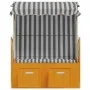 Strandkorb Baldachin Baldachin Kunststoff Rattan weiß grau Holz von vidaXL, Liegen - Ref: Foro24-318654, Preis: 206,32 €, Rab...