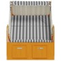 Strandkorb Baldachin Baldachin Kunststoff Rattan weiß grau Holz von vidaXL, Liegen - Ref: Foro24-318654, Preis: 221,39 €, Rab...