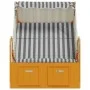Strandkorb Baldachin Baldachin Kunststoff Rattan weiß grau Holz von vidaXL, Liegen - Ref: Foro24-318654, Preis: 206,32 €, Rab...
