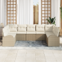 Juego de Sofá de Jardín de 9 Piezas con Co cushions Beige Poliratán | Foro24.es | Tu tienda online para hogar, jardín y más Foro24.es