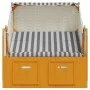 Strandkorb Baldachin Baldachin Kunststoff Rattan weiß grau Holz von vidaXL, Liegen - Ref: Foro24-318654, Preis: 206,32 €, Rab...