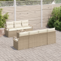 Set de Sofá de Jardín de 8 Piezas  con Cojines Beige de Ratán de Poliéster | Foro24.es | Tu tienda online para hogar, jardín y más Foro24.es