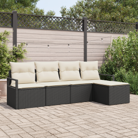 Conjunto de Sofá de Jardín de 5 Piezas con