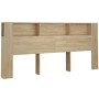 Mueble cabecero color roble Sonoma 220x18,5x104,5 cm de vidaXL, Cabeceros y pies de cama - Ref: Foro24-811964, Precio: 87,64 ...