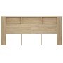 Mueble cabecero color roble Sonoma 220x18,5x104,5 cm de vidaXL, Cabeceros y pies de cama - Ref: Foro24-811964, Precio: 87,64 ...