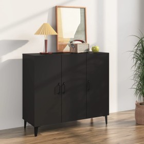 Schwarzes Sideboard aus Holzwerkstoff, 90 x 34 x 80 cm von vidaXL, Sideboards - Ref: Foro24-812502, Preis: 94,25 €, Rabatt: %