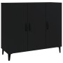 Schwarzes Sideboard aus Holzwerkstoff, 90 x 34 x 80 cm von vidaXL, Sideboards - Ref: Foro24-812502, Preis: 94,25 €, Rabatt: %