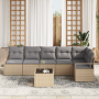 Juego de Sofá de Jardín de 7 Piezas con Cojines Ratán Sintético Negro by , Outdoor sofas - Ref: Foro24-3346410, Price: 448,51...