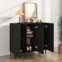 Schwarzes Sideboard aus Holzwerkstoff, 90 x 34 x 80 cm von vidaXL, Sideboards - Ref: Foro24-812502, Preis: 94,25 €, Rabatt: %