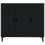 Schwarzes Sideboard aus Holzwerkstoff, 90 x 34 x 80 cm von vidaXL, Sideboards - Ref: Foro24-812502, Preis: 94,25 €, Rabatt: %